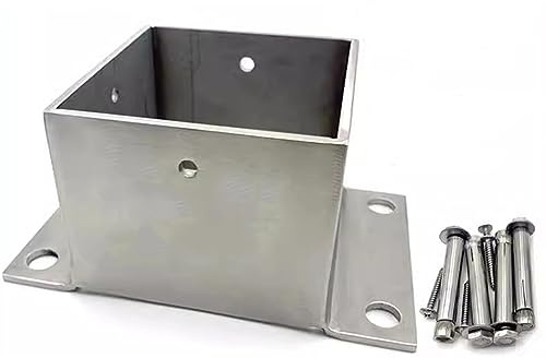 Robuster Pfostenträger mit Schrauben für Holzzaun und Pergola-Pfosten