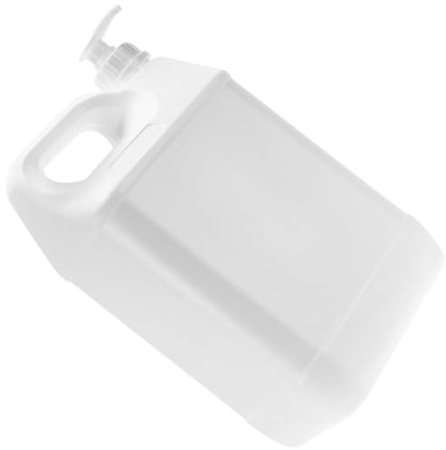 GETAJGHSD Distributeur Lessive Liquide 4L Bidon Pompe Rechargeable en Plastique Blanc pour Lavage la Main et Machine à Laver