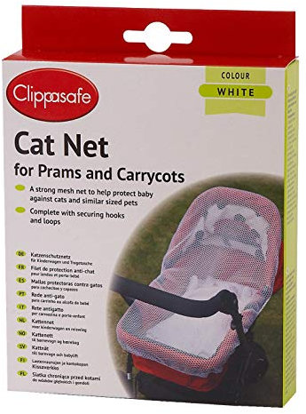 Clippasafe Katzennetz für Kinderwagen und Babywanne