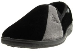 DUNLOP Duncan Mens Velour Twin Gusset Slippers