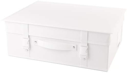 Hangerworld Kleine Aufbewahrungsbox 35x45x16cm Weiß Lagerung Hochzeitskleid Brautkleid