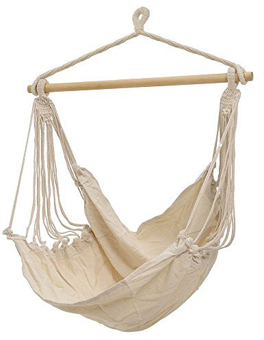 zeitzone Klassicher Hängesessel Hängesitz Hängeschaukel Beige 100x128cm