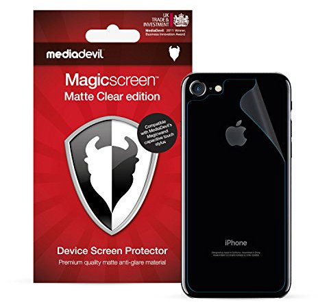 MediaDevil Back (Rear) Screen Protector for iPhone SE (2022/2020), iPhone 8 and iPhone 7, Matte Clear [2 x Back Protectors]