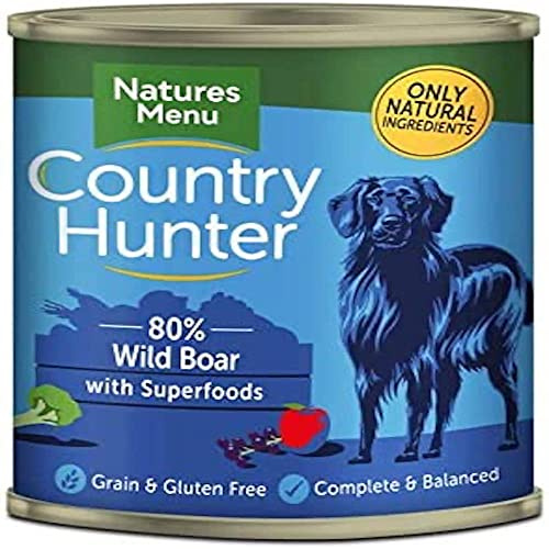 Natures Menu Dog Country Hunter Wild Boar Tins 6x400gm