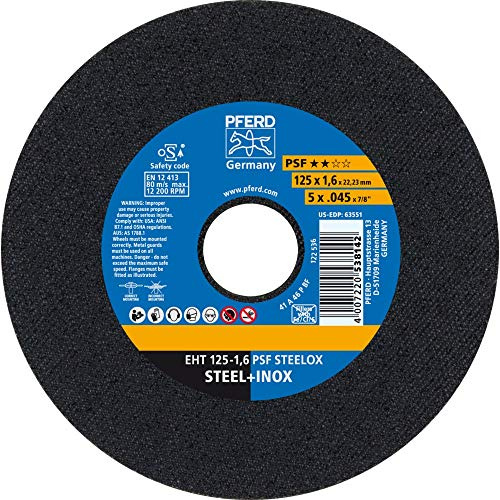 25 x PFERD Trennscheibe EHT 125-1,6 PSF STEELOX| Art.: 61721121