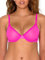 Smart & Sexy Women's Sheer Demi Underwire Bra, Electric Pink (Mesh), 34E