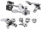 vhbw Stimmwirbel Mechaniken Pegs 4L kompatibel mit Gitarre, Bass - Gitarrenwirbel, Stimmmechanik, 18,5 mm Aufnahme, Silber