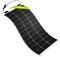 Newpowa Panel solar flexible de 100 W, paneles solares monocristalinos mejorados con mayor eficiencia, diseño ultraligero IP68 resistente al agua, perfecto para techos de la casa, barcos, recarga