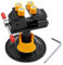 Mesee Universal Mini Drill Press Vise with Suction Cup Rotatable Carving Vise Walnut Clamp 360 Degrees Rotation Table Bench Vice for Jewelry Nuclear Watch Repairing DIY Craft Sculpture Clip On Tool
