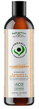Organic Formulations Mandarin & Rose Geranium Conditioner 500mL | Dry Hair