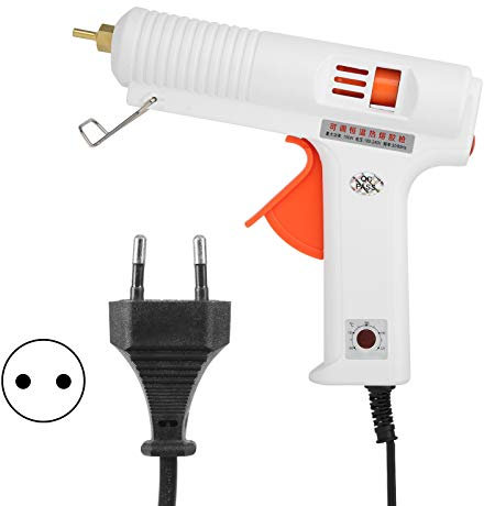 Heißklebepistole, 150 W AC100-240V Heißklebepistole Einstellbare konstante Temperatur Reparaturen zu Hause DIY Basteln für Kunststoff, Metall, Holz, Papier, Elektronik, Möbel, Leder usw.(EU-Stecker)