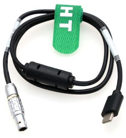 HangTon BMPCC 4K 6K Run Stop Cable 7 Pin to USBC for Tilta Nucleus-M Motor to BlackMagic Pocket Cinema Camera, Nikon Z6/Z7, Canon R5/R6