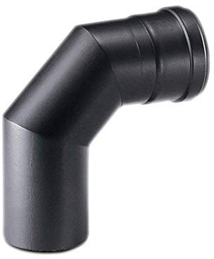 ZINCO GROUP Curva 90° Linea Pellets - Nero - Stufa pellet - Curva scarico fumi (Acciaio Ferroso, 100 mm)