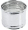 Manicotto raccordo femmina/femmina in acciaio inox per canne fumarie monoparete Diametri Vari stufa legno pellet barbecue cucina (Ø 160 mm)