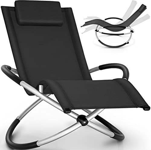 tillvex Chaise Longue de Jardin pour la Relaxation | Fauteuil Pliant Résistante aux Intempéries | Charge de 180KG | Thermoactive