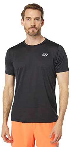 NEW BALANCE Impact Run Kurzarmshirt Herren schwarz Größe L 2022 Laufshirt Kurzarm