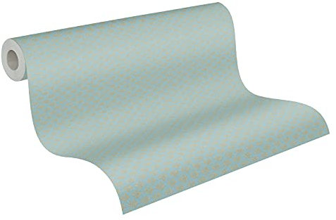 A.S. Création Art Deco Tapete Trendwall 2 Vliestapete türkis blau gold matt glänzend glatt 379584 37958-4