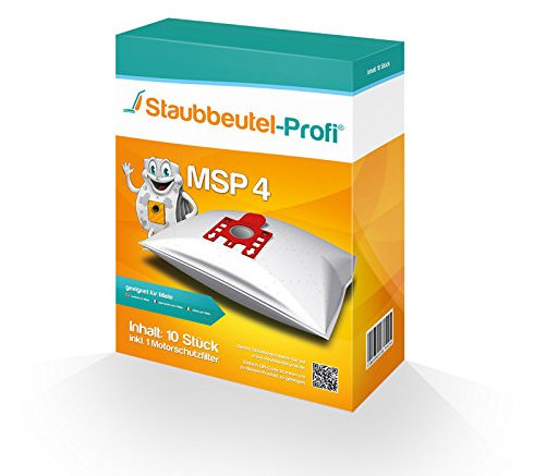 10 Staubsaugerbeutel MSP4 geeignet für Miele Complete C3 Cat&Dog PowerLine - SGEF3 von Staubbeutel-Profi®