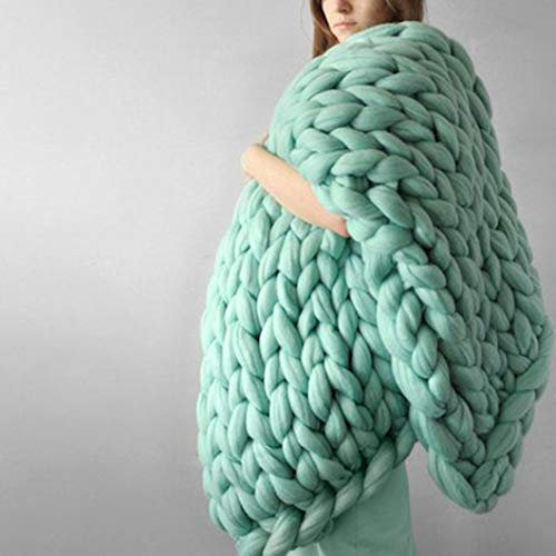 YYHJ Grobstrickdecke - Weiche Handgestrickte Decke Schlafsofa werfen - gemütliche Riesengarn klobige Decke für Home Decor Pet Mat