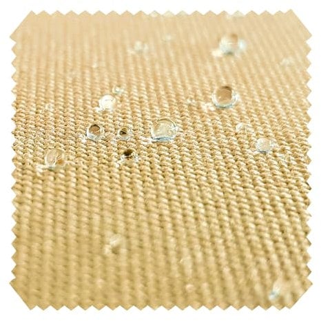novely® ARAGON WASSERABWEISEND UV+ - Premium Outdoor-Stoff - Lichtechter Möbelstoff - Polsterstoff in Baumwoll-Optik für Gartenmöbel - Pflegeleichte Meterware 1lfm Farbe: 36 Sand