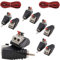 RUNCCI-YUN 10 Pièces Connecteur RCA vers Haut-Parleur Adaptateur de Fil Subwoofer Phono Mâle vers AV 2 Borne à Vis Vidéo Audio Ressort Presse Type Balun pour CCTV