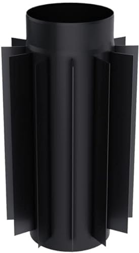 KRATKI L'échangeur de chaleur des gaz de combustion récupère la chaleur des gaz d'échappement Épaisseur de la tôle d'acier résistant aux acides et à la température 0.8 Noir fi 150 mm