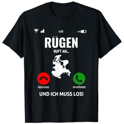 Rügen Ruft An Design Ostsee Insel Urlaub T-Shirt