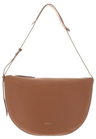 Coccinelle Leder Schultertasche Lea Shoulderbag Nocciola hellbraun