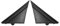 Srum Moulure de Couverture Drapeau Rétroviseur Porte, ABS Noir Brillant Gauche Conducteur Côté Passager Droit Couvre Garnitures Moulures Remplacement Compatible avec Fiat 500 2012-2