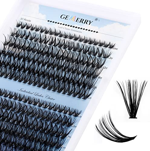 Faux Cils Bouquet Extension Cils 240 pcs Cluster Individuels Naturel DIY à la Maison 40D+30D 0.07mm D Curl 8-16mix Volume Soie Cils Grappe de greffage soie Prefait Gemerry Cils(40D+30D-0.07D,8-16mix)