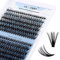 Faux Cils Bouquet Extension Cils 240 pcs Cluster Individuels Naturel DIY à la Maison 40D+30D 0.07mm D Curl 8-16mix Volume Soie Cils Grappe de greffage soie Prefait Gemerry Cils（40D+30D-0.07D,8-16mix）