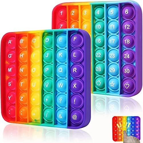 Steemjoey Pop Bubble Sensory Fidget Toy, Bubble Anzahl Stressabbau Spielzeug, Werkzeug Pädagogisches für Kinder Aufklärung Sensory Fidget Spielzeug Lernspielzeug und Studenten [Zufällig]