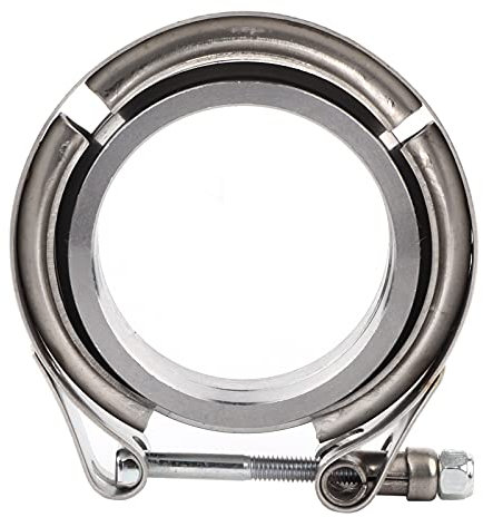 V Band 76Mm,Flange Band,Collier V Band,Collier De Serrage En V,Colliers D'Échappement Automobiles,Tuyau De Descente D'Échappement Turbo De 2,5 Pouces En Acier Inoxydable Collier De Serrage En V 2 Pièc