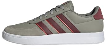 Adidas Herren Breaknet 2.0 Shoes, Silver Pebble/Shadow Red/Bright Red, 39 1/3 EU