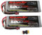 ROARINGTOP 11.1V 50C 5200mAh 3S Lipo Battery with T and XT60 Connector RC Softcase Battery for RC Plane DJI Quadcopter RC Airplane RC Helicopter RC Car Truck Boat Drone FPV (2 Packs)