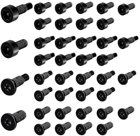 LLMSIX 40PCS Ring Doorbell Screws, Spare Ring Doorbell Security Screws Door Bell Replacement Security Screws Compatible with Video Doorbell Video Doorbell Pro (4 Types/40PCS)