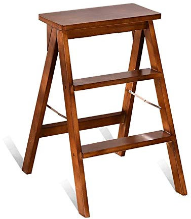 Kamnik Leiter Leiter Holz Klappstuhl Küchenstuhl Tritthocker Tragbarer Multifunktionshocker Trittleiter Stuhl/B
