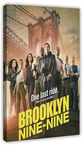 Brooklyn Nine Nine – Filmshow-Poster, Leinwand, Poster, Schlafzimmer, Dekoration, Sport, Landschaft, Büro, Raumdekoration, Geschenk, Rahmen-Stil, 60 x 90 cm