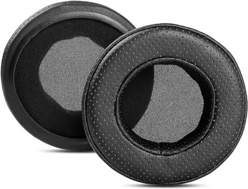 HDJ-CUE1, cuscinetti auricolari di ricambio in memory foam, compatibili con cuffie Pioneer DJ HDJ-CUE1, in pelle proteica, neri