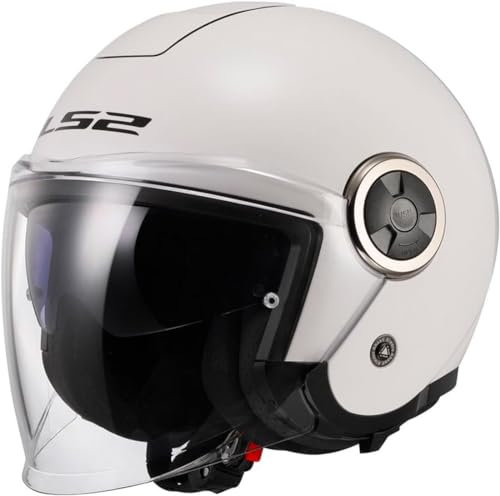 LS2 Jethelm CLASSY SOLID Gloss White, XXXL