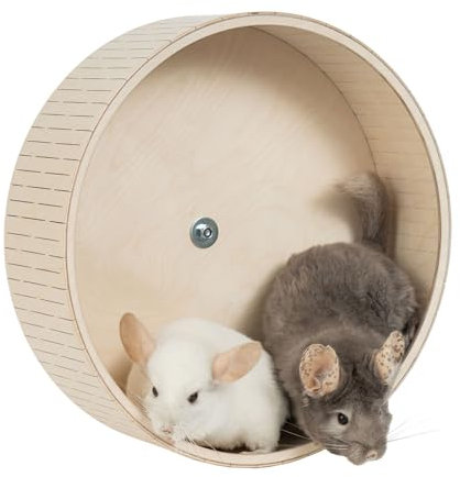 Chinchilla-Laufrad 40cm Groß, Extra Leiser Lauf