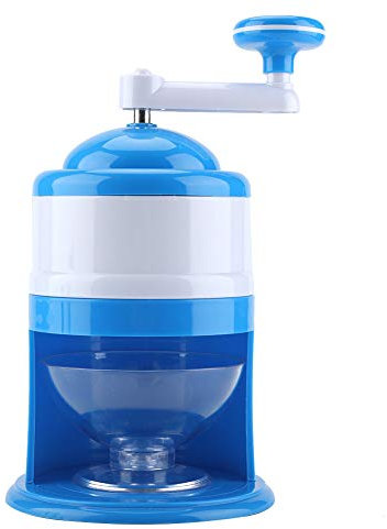 Tritaghiaccio Manuale, Macchina per il Ghiaccio Tritato Domestica a Manovella Macchina per Cono di Neve Portatile per caffè Domestici