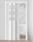 Porta a Soffietto da Interno Porta Interna Pieghevole in Pvc 60 76 94 170 203 cm di Larghezza, Porta Scorrevole Bianca con Finestra e Maniglia in Acrilico, Porta Pieghevole per la Casa(72x80in (183x20