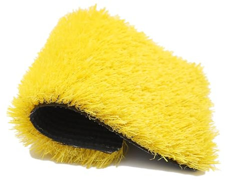 XLIHAWY Kunstrasen Indoor Outdoor, Realistisches Künstliches Gras, Künstlicher Rasenteppich Hund Haustiere Matte, Rasenteppich Für Patio Landschaft Hinterhof(Gelb)