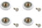 PDETVEO Badezimmer-Glastür-Läufer, 27 mm, Schiebetür-Rollenrad, Ersatzteil, Badezimmer-Glastür-Läufer, 4 Packungen