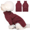 DENTRUN Hundepullover, Sweater für Hunde, Fleece Pullover Hund, Weich Hundepullover Fleece, Winter Warmer Hundepullover Kleine Hunde Rollkragen Strickpullover