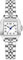 VXFAIZY Quadratische Zarte Damenuhr Mit Arabischen Ziffern Leicht Zu Lesen KostÜM-Uhr FÜR Damen (Silver Black)