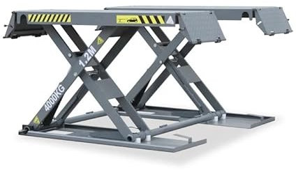 OZTSR 1,2 m, 4 Tonnen, 4000 kg Kapazität, mobiler Wagenheber – Scherenheber mit Doppelzylinder und hydraulischer Hebebühne, Autozubehör, Wagenheber, Autorampen for Ölwechsel, Scherenheber, Hebebühnen