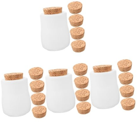 Tofficu 4 Sets DIY Kristallharz Kleber Glas Flasche Spiegel Silikonform Messbecher Löffel Kronkorken Geräte Korkenzieher Kit Boxen Flaschenöffner Weinöffner Verpackungsformen Aus Holz