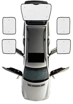 Auto Sonnenschutz Für VW Für Caddy 2K Zubehör Für Maxi MK3 2004~2019 Autofenster Sonnenschutz Anti-UV-Visier Blindabdeckungen Camper Innenteile Autofenster Sonnenschutz(Rear Windows)